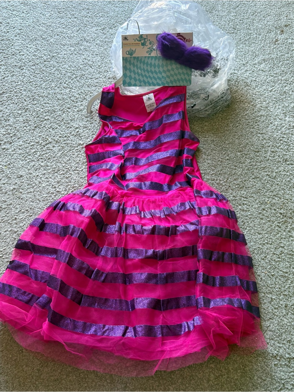Disney Cheshire Cat Dress Large Women’s Adult NEW Disney Bounding Halloween